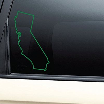 Nashville Decals California Vinyl Decal Laptop Car Truck Bumper Window Sticker - Green