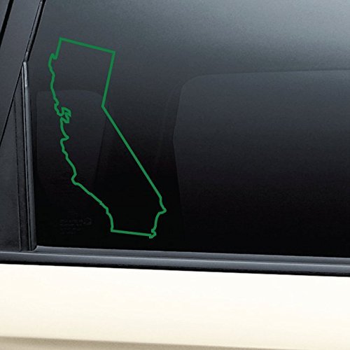 Nashville Decals California Vinyl Decal Laptop Car Truck Bumper Window Sticker - Green