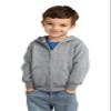 Port & Co Toddler Core Fleece Full-Zip Hooded Sweatshirt CAR78TZH, Candy Pink, 4T view 2