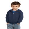 Port & Co Toddler Core Fleece Full-Zip Hooded Sweatshirt CAR78TZH, Candy Pink, 4T view 3