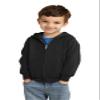 Port & Co Toddler Core Fleece Full-Zip Hooded Sweatshirt CAR78TZH, Candy Pink, 4T view 4