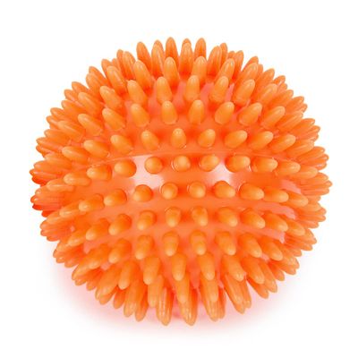 Yoga Studio Spikey Massage Ball Orange, 9cm Stress Ball for Trigger Point Therapy, Myofascial Release, Plantar Fasciitis. Therapeutic Accessories