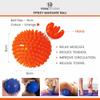 Yoga Studio Spikey Massage Ball  Orange, 9cm Stress Ball for Trigger Point Therapy, Myofascial Release, Plantar Fasciitis. Therapeutic Accessories view 2