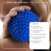 Yoga Studio Spikey Massage Ball  Orange, 9cm Stress Ball for Trigger Point Therapy, Myofascial Release, Plantar Fasciitis. Therapeutic Accessories view 3