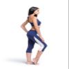 Ecofabric Yoga Crop Tank Top and Capris 2 Piece Set Ionica by Vivid Spirit (Medium) view 1
