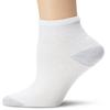 davido Women socks ankle quarter made in Italy 100% cotton 8 pairs (10-13, white/gray) view 1