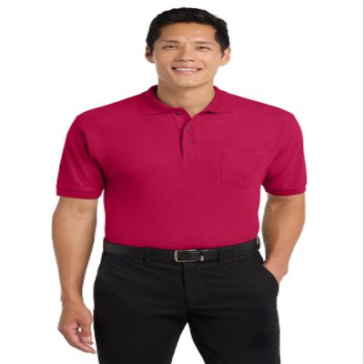 Port Authority Silk Touch Polo Shirt Red