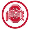 4 INCH Round O Logo Symbol Red White OSU Ohio State University Buckeyes Removable Wall Decal Sticker Art NCAA Home Decor 4 inch