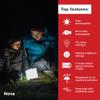 LuminAID Solar Camping Lantern - Inflatable LED Lamp Perfect for Camping, Hiking, Travel and More - Emergency Light for Power Outages, Hurricane, Survival Kits - As Seen on Shark Tank view 2