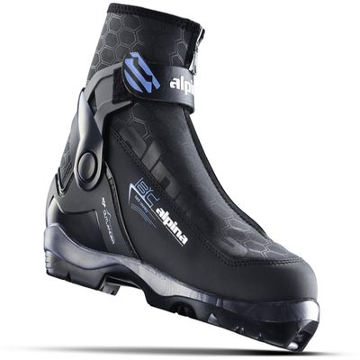Alpina Sports Women's Outlander Eve Backcountry Cross Country Nordic Ski Boots, Black/Blue, Euro 42