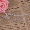 Grace Jun Bridal Silver Plated Rhinestone Crystal Long Tassel Clip on earrings Non Piercing for Women Ear Clip(42) view 3