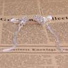 Grace Jun Bridal Silver Plated Rhinestone Crystal Long Tassel Clip on earrings Non Piercing for Women Ear Clip(42) view 4