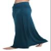 Urban CoCo Women's Stylish Spandex Comfy Fold-Over Flare Long Maxi Skirt (L, Steel Blue) view 1