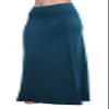 Urban CoCo Women's Stylish Spandex Comfy Fold-Over Flare Long Maxi Skirt (L, Steel Blue) view 4
