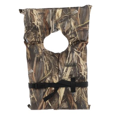 SEACHOICE 86090 Life Vest, Type II Personal Flotation Device Camouflage Adult XL
