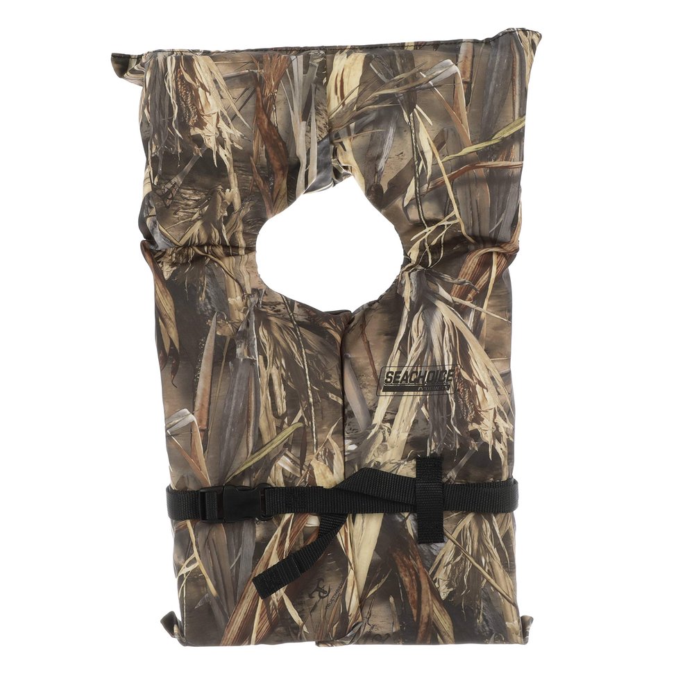 SEACHOICE 86090 Life Vest, Type II Personal Flotation Device Camouflage Adult XL