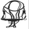 Rhinegold Anatomic Cavesson Bridle - Pony - Havana view 1