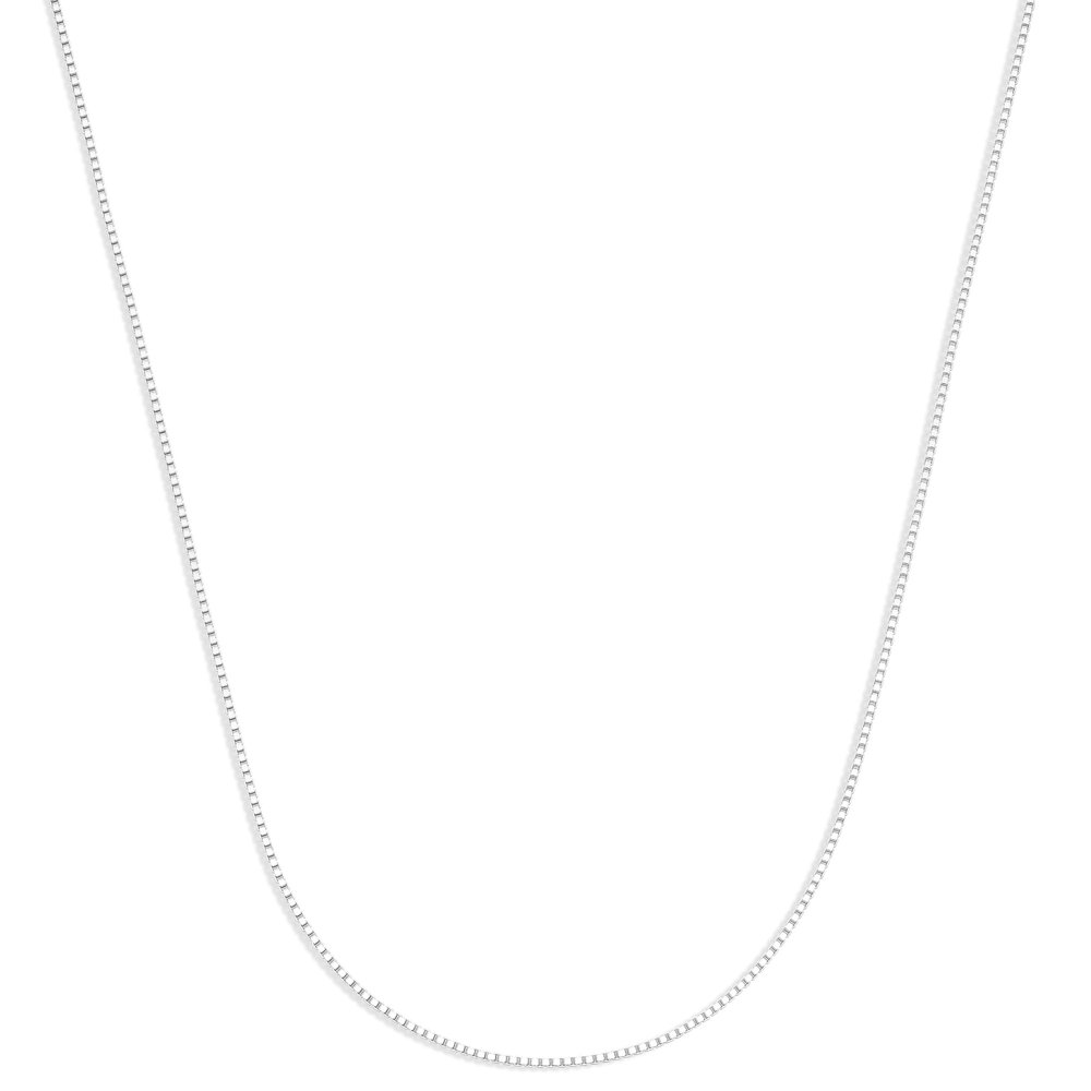 Amazon Essentials Sterling Silver 1.2mm Box Chain 24", Sterling Silver