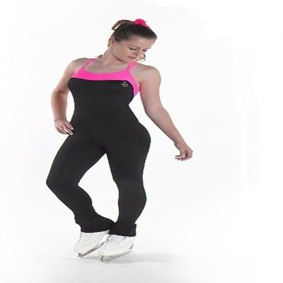 Sagester # 625 / Italy Hand-Made/Figure Ice Skating Bodysuit/SW/Sz: XL, Pink