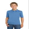 Port Authority Youth Silk Touch Performance Polo Shirt Carolina Blue view 1