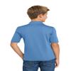 Port Authority Youth Silk Touch Performance Polo Shirt Carolina Blue view 2