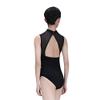 11414118 High Neck Mesh Ballet Leotards (Black, L) view 2