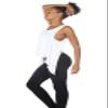 icyzone Open Back Workout Tops for Women - Athletic Activewear Shirts Exercise Yoga Tank Tops (L, White) view 3