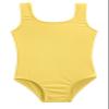 City Threads Girls One Piece Swimsuit UPF 50+ Comfortable Durable Soft Made in USA, Yellow, 9-12 Months