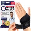 Doctor-Developed Gym Wrist Wraps, Lifting Wrist Wraps for Weightlifting, & wrist compression brace for Workout, weightlifting straps With Thumb Loops, wrist wraps for weightlifting for Wrist Support, lifting straps gym for Men & Women  Black (Single view 1