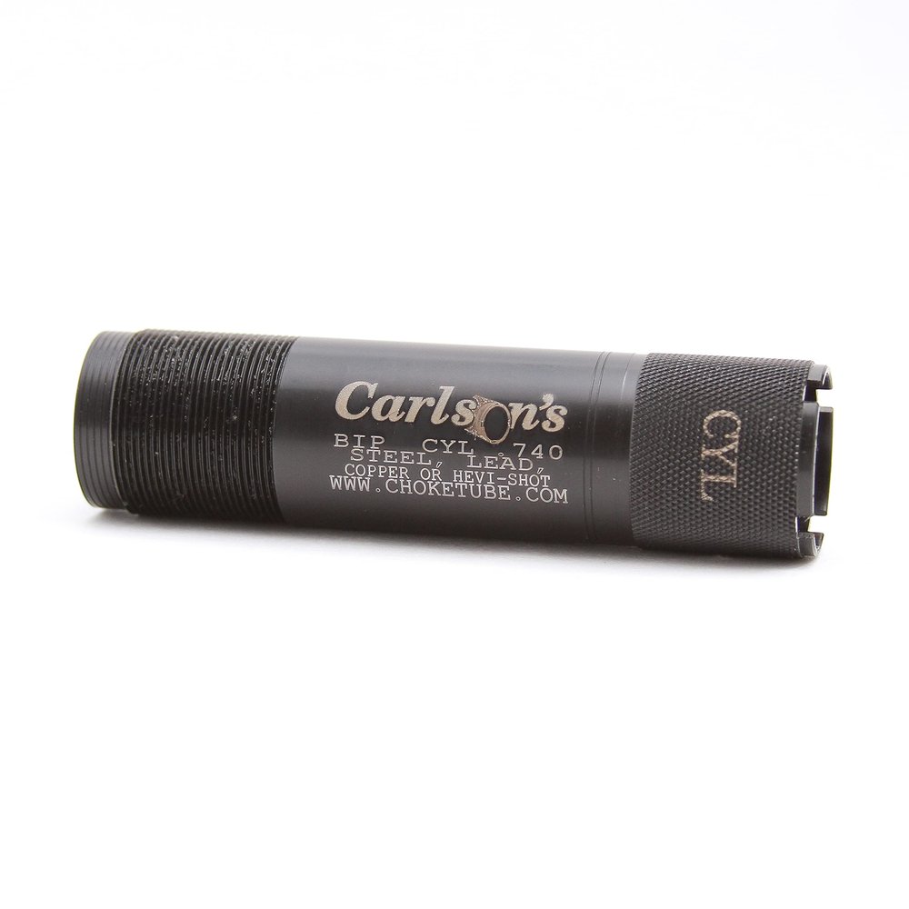 Carlson's Choke Tubes 12 Gauge for Browning Invector Plus [ Cylinder | 0.740 Diameter ] Blued Steel | Blued Sporting Clays Choke Tube | Made in USA