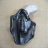 Azula OWB Leather 2 Slot Pancake Belt Holster for Taurus Protector 85, 605 Poly Revolver Black RH view 2