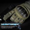 WTACTFUL Touchscreen Motorcycle Tactical Gloves for Men for Airsoft Paintball Cycling Motorbike MTB Bike ATV Hunting Hiking Riding Work Outdoor Sport Work Gloves Green Medium view 2