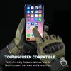 WTACTFUL Touchscreen Motorcycle Tactical Gloves for Men for Airsoft Paintball Cycling Motorbike MTB Bike ATV Hunting Hiking Riding Work Outdoor Sport Work Gloves Green Medium view 3
