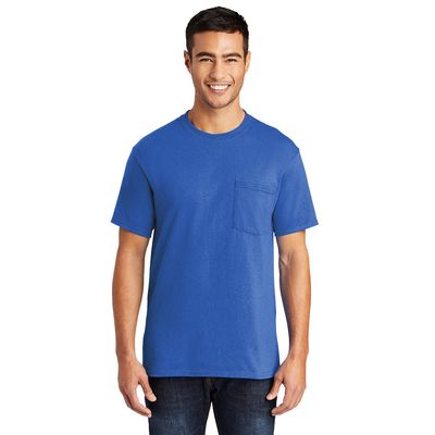 Port & Company Tall Core Blend Pocket Tee 4XLT Royal