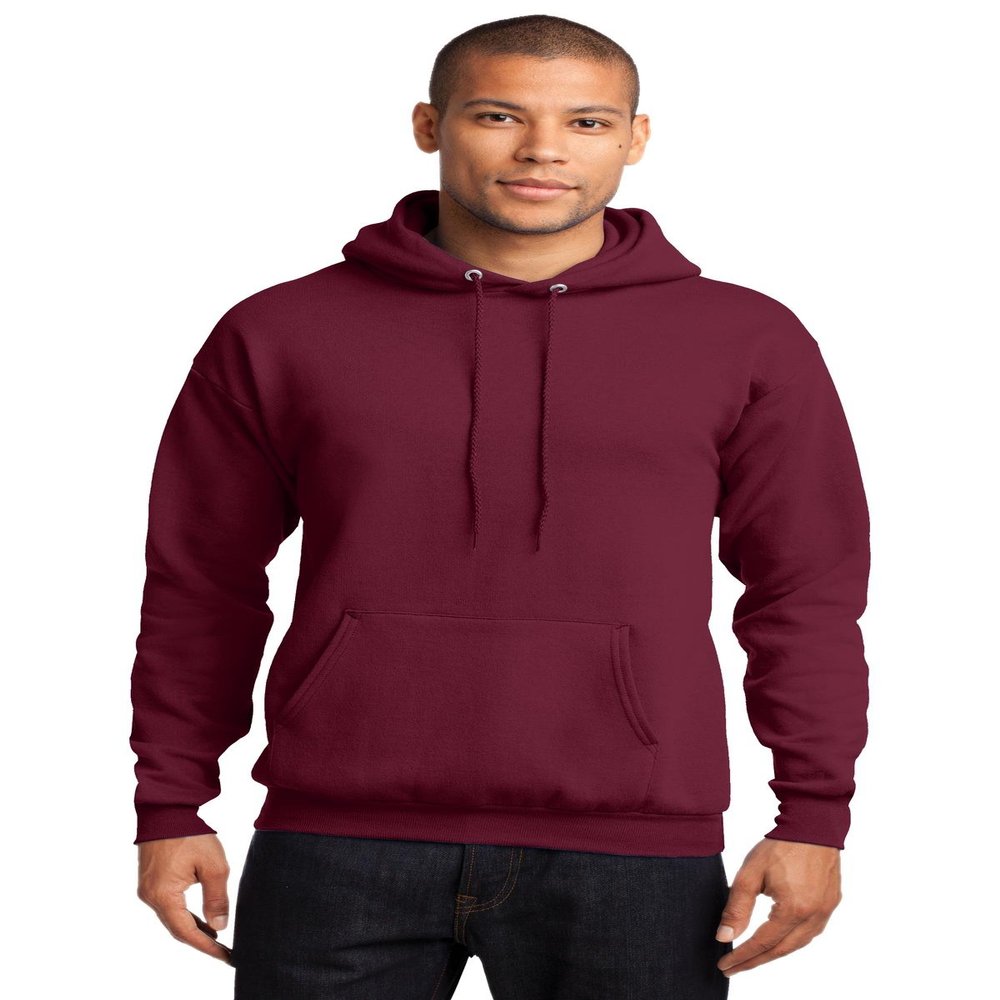 Port & Company Tall Essential Fleece Pullover Hooded Sweatshirt XLT Cardinal
