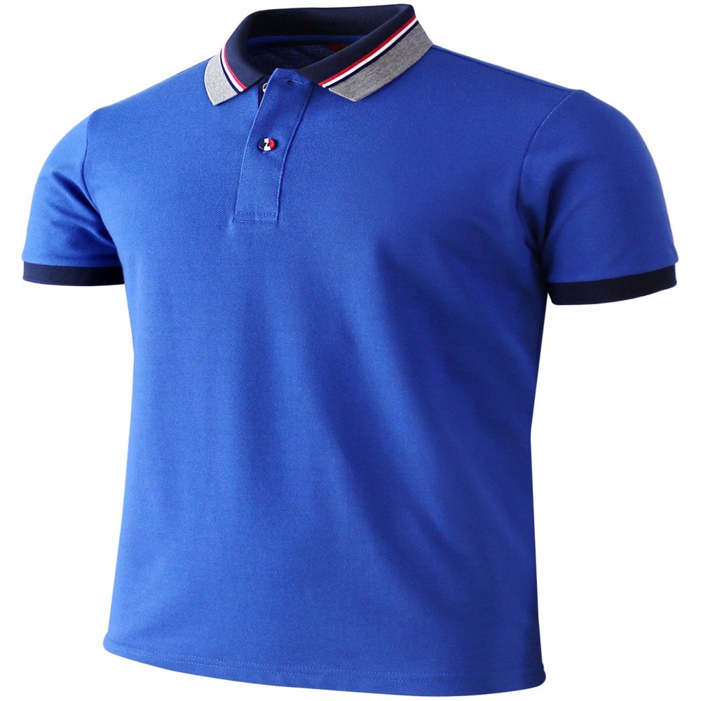 Bcpolo Men's Polo Shirt Pique Short Sleeves Performance Polo Shirt Cobalt-S (Asia-L)