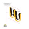 Suspenz Stand Up Paddle Board Expansion Plates (MG Black) to Make a Double Wall Storage Rack for Hanging 2 SUPs and Surfboards (31-5504) view 3