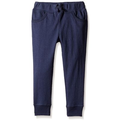 French Toast Toddler Girls Fleece Jogger, Navy, 2T