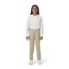French Toast Girls Pull On Skinny Fit Stretch Pants with Elastic Waist and Pockets, School Uniform for Kids, Khaki, 14.5 Plus view 3