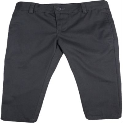 Armando Martillo Boys Brushed Cotton Flat Front Adjustable Waist Pants - Dark Gray, 2 Skinny