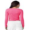 Adar Underscrubs for Women - Long Sleeve Underscrub Comfort Tee - 2900 - Heather Fuchsia - XXS view 2