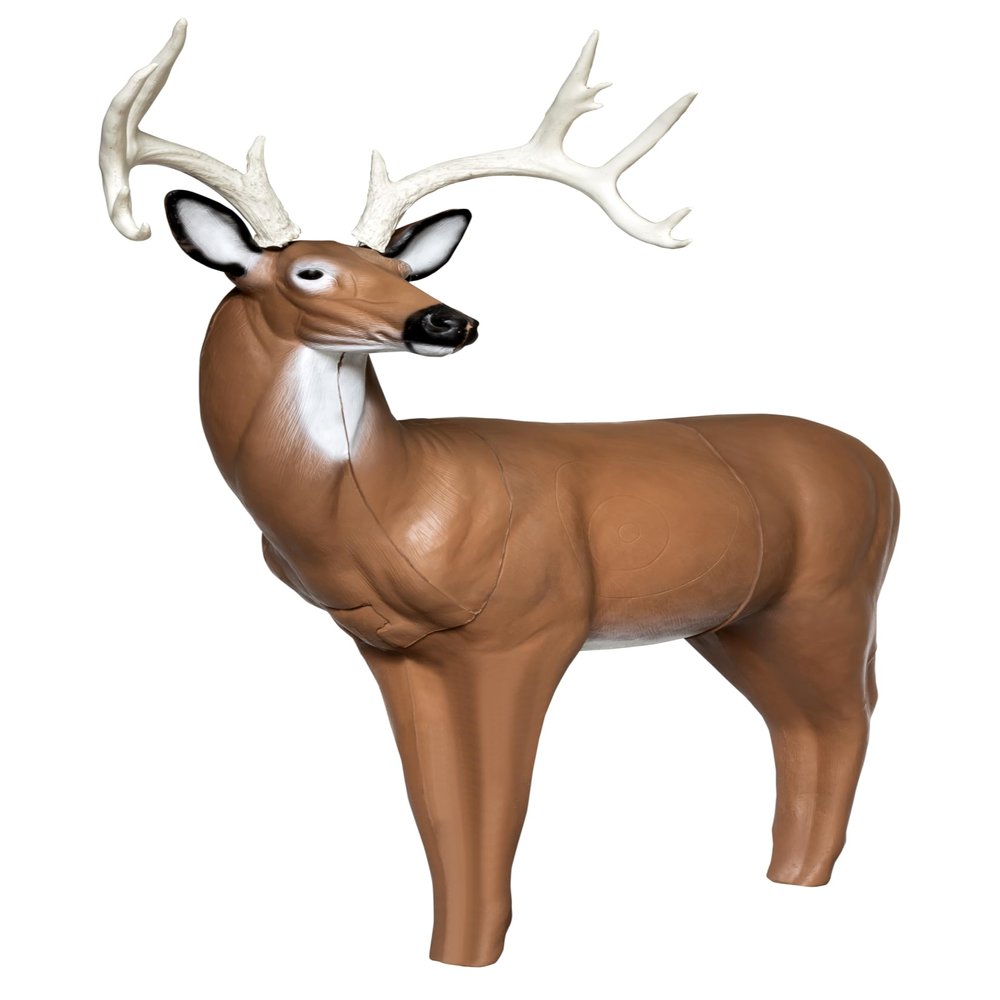 Real Wild 3D Big Buck Archery Target with Replaceable Midsection Core
