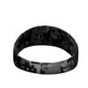 Unisex Headband/Sweatband. Best for Sports, Fitness, Working Out, Yoga. Tapered Design. (Black DIGI CAMO) view 3