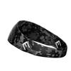 Unisex Headband/Sweatband. Best for Sports, Fitness, Working Out, Yoga. Tapered Design. (Black DIGI CAMO) view 4