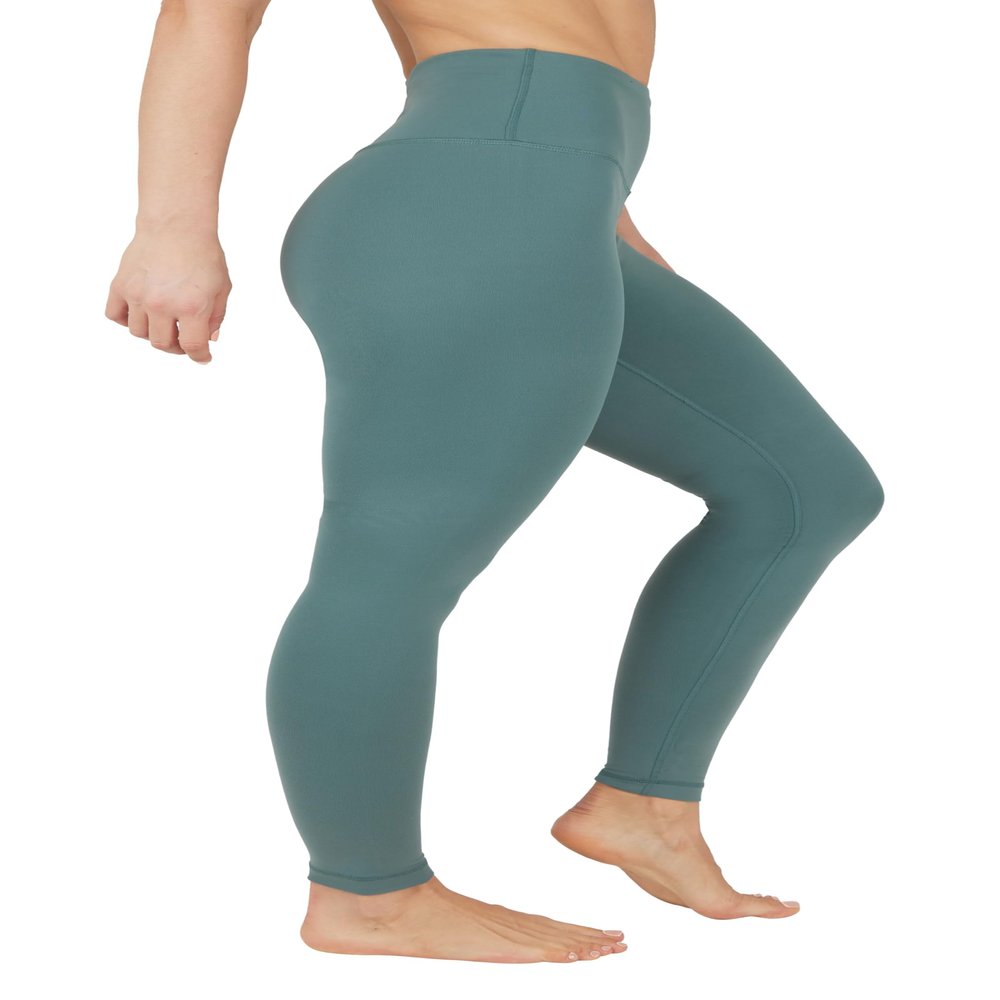 90 Degree By Reflex High Waist Power Flex Tummy Control Leggings -Sage - XS
