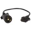 Seachoice 7-Way Round to 5-Way Flat Cable Adapter w/Lead, 16 in. view 1
