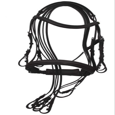 Rhinegold Anatomic Double Bridle - Extra Full - Havana
