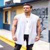 Coofandy Mens Ruffle Shawl Collar Sleeveless Long Cardigan Vest, White, Medium view 2