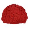 BIBITIME Unisex Handmade Knitted Brain Beanie Cap Halloween Hat (Made to fit Average Adult, Red)