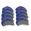 Jili Online 10 Pieces Neoprene Golf Iron Club Transparent Window Head Cover Protection Case Set Dark Blue view 2